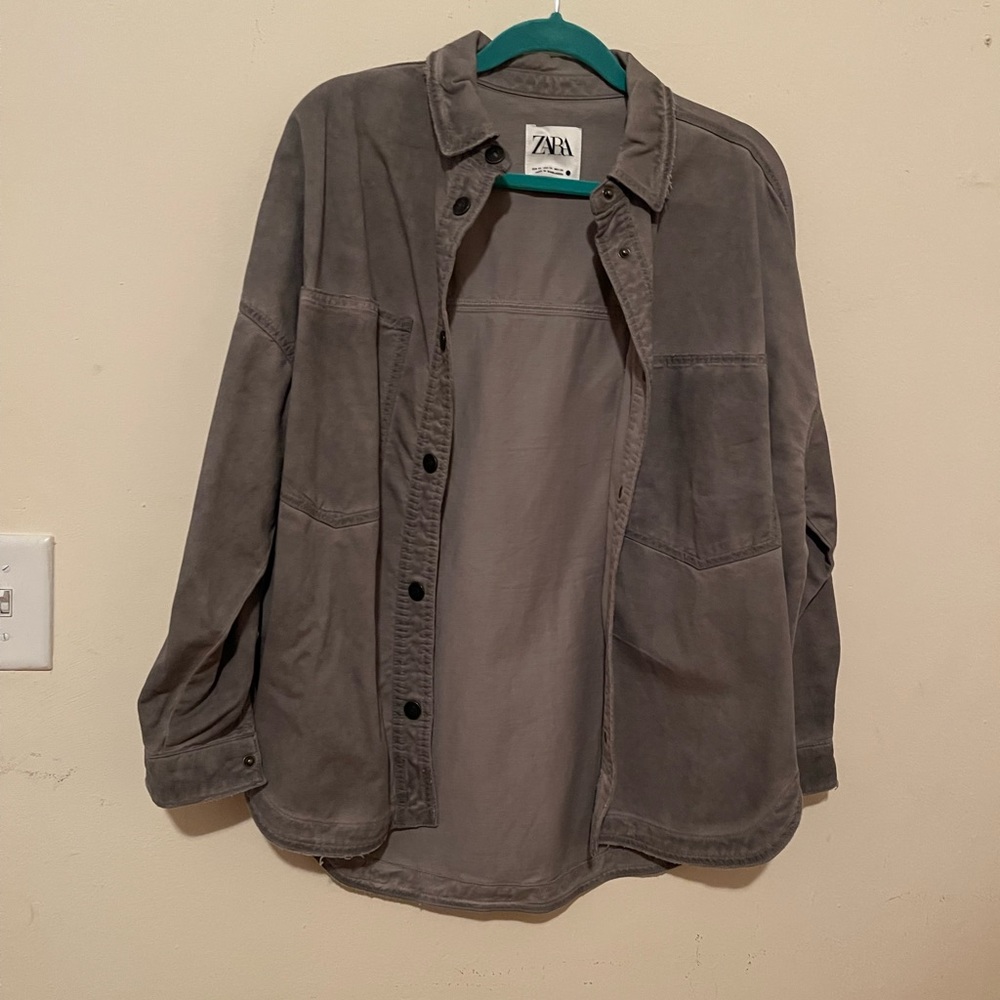 Washed Effect Oversized Shirt - image 2